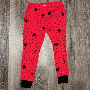 Disney Women Minnie Mouse Lounge/Sleep Pajama Pants Size Small S Red Black EUC